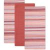 imageDII Everyday Dishtowel Collection Urban Stripe 20x30 Artichoke Green 3 PieceBarn Red
