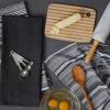 imageDII Everyday Dishtowel Collection Urban Stripe 20x30 Artichoke Green 3 PieceBlack
