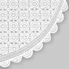 imageDII Home Essentials 100 Polyester Machine Washable Shabby Chic Vintage Tablecloth or Overlay 63quot Round Vintage Lace CreamBlack