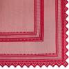 imageDII Home Essentials 100 Polyester Machine Washable Shabby Chic Vintage Tablecloth or Overlay 63quot Round Vintage Lace CreamNordic Red