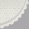 imageDII Home Essentials 100 Polyester Machine Washable Shabby Chic Vintage Tablecloth or Overlay 63quot Round Vintage Lace CreamOffwhite