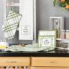 imageDII Home Sweet Farmhouse Kitchen Collection Dishtowel Set 18x28 Black 4 CountAntique Green