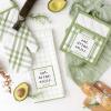 imageDII Home Sweet Farmhouse Kitchen Collection Dishtowel Set 18x28 Black 4 CountAntique Green
