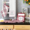 imageDII Home Sweet Farmhouse Kitchen Collection Dishtowel Set 18x28 Black 4 CountBarn Red