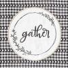 imageDII Home Sweet Farmhouse Kitchen Collection Dishtowel Set 18x28 Black 4 CountBlack
