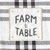 imageDII Home Sweet Farmhouse Kitchen Collection Dishtowel Set 18x28 Black 4 CountBlack