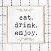 imageDII Home Sweet Farmhouse Kitchen Collection Dishtowel Set 18x28 Black 4 CountBlack