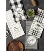 imageDII Home Sweet Farmhouse Kitchen Collection Dishtowel Set 18x28 Black 4 CountBlack