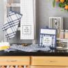 imageDII Home Sweet Farmhouse Kitchen Collection Dishtowel Set 18x28 Black 4 CountFrench Blue