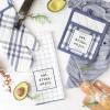 imageDII Home Sweet Farmhouse Kitchen Collection Dishtowel Set 18x28 Black 4 CountFrench Blue