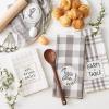 imageDII Home Sweet Farmhouse Kitchen Collection Dishtowel Set 18x28 Black 4 CountGray