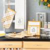 imageDII Home Sweet Farmhouse Kitchen Collection Dishtowel Set 18x28 Black 4 CountHoney Gold