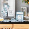 imageDII Home Sweet Farmhouse Kitchen Collection Dishtowel Set 18x28 Black 4 CountStorm Blue