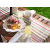 imageDII IndoorOutdoor Tabletop Collection Multiuse Machine Washable Striped Table Runner 14x72 wZipper Summer PrintSummer Print