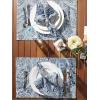 imageDII Paisley Outdoor Tabletop Collection Water Resistant Tablecloth 60 x 84 Blue19 x 13 Rectangular