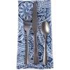 imageDII Paisley Outdoor Tabletop Collection Water Resistant Tablecloth 60 x 84 Blue20 x 20 Set of 6