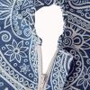 imageDII Paisley Outdoor Tabletop Collection Water Resistant Tablecloth 60 x 84 Blue84 x 60 Rectangular