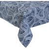 imageDII Paisley Outdoor Tabletop Collection Water Resistant Tablecloth 60 x 84 Blue84 x 60 Rectangular