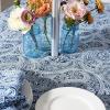 imageDII Paisley Outdoor Tabletop Collection Water Resistant Tablecloth 60quot Round Blue