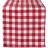 imageDII 100 Polyester Spill proof and Waterproof Machine Washable Tablecloth for Outdoor Use 60x84quot Red Check Seats 6 to 8 People14x72 Runner