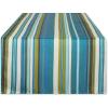 imageDII IndoorOutdoor Tabletop Collection Multiuse Machine Washable Striped Table Runner 14x72 wZipper Summer PrintBeachy Print