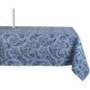 imageDII Paisley Outdoor Tabletop Collection Water Resistant Tablecloth 60 x 84 Blue120 x 60 Rectangular