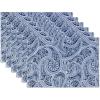 imageDII Paisley Outdoor Tabletop Collection Water Resistant Tablecloth 60 x 84 Blue19 x 13 Rectangular