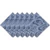imageDII Paisley Outdoor Tabletop Collection Water Resistant Tablecloth 60 x 84 Blue20 x 20 Set of 6