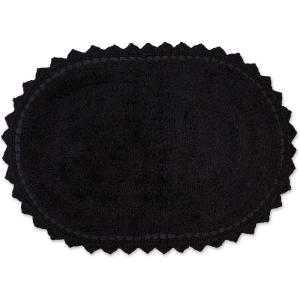 imageDII Crochet Collection Reversible Bath Mat Round 275quot Diameter Honey GoldBlack