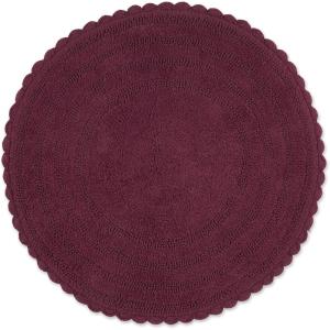 imageDII Crochet Collection Reversible Bath Mat Round 275quot Diameter Honey GoldWine