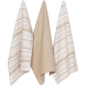 imageDII Everyday Dishtowel Collection Urban Stripe 20x30 Artichoke Green 3 PieceStone