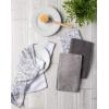 imageDII Cleaning Collection MultiPurpose Microfiber Gray Stripes Dishtowel SetGray Damask