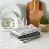 imageDII Cleaning Collection MultiPurpose Microfiber Gray Stripes Dishtowel SetGray Damask