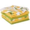 imageDII Cleaning Collection MultiPurpose Microfiber Gray Stripes Dishtowel SetLemon Print
