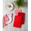 imageDII Cleaning Collection MultiPurpose Microfiber Gray Stripes Dishtowel SetRed Damask