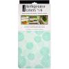 imageDII Fridge Liner Collection NonAdhesive Cut to Fit 12x24 Teal Abstract Leaf 6 PieceAqua Dahlia
