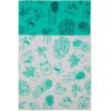 imageDII Fridge Liner Collection NonAdhesive Cut to Fit 12x24 Teal Abstract Leaf 6 PieceAqua Market