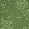imageDII Fridge Liner Collection NonAdhesive Cut to Fit 12x24 Teal Abstract Leaf 6 PieceArtichoke Green Market