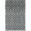 imageDII Fridge Liner Collection NonAdhesive Cut to Fit 12x24 Teal Abstract Leaf 6 PieceBlack Abstract Leaf