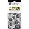 imageDII Fridge Liner Collection NonAdhesive Cut to Fit 12x24 Teal Abstract Leaf 6 PieceBlack Dahlia