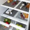 imageDII Fridge Liner Collection NonAdhesive Cut to Fit 12x24 Teal Abstract Leaf 6 PieceBlack Herringbone