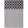 imageDII Fridge Liner Collection NonAdhesive Cut to Fit 12x24 Teal Abstract Leaf 6 PieceBlack Lattice