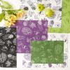 imageDII Fridge Liner Collection NonAdhesive Cut to Fit 12x24 Teal Abstract Leaf 6 PieceBlack Market Print