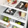 imageDII Fridge Liner Collection NonAdhesive Cut to Fit 12x24 Teal Abstract Leaf 6 PieceBlack Market Print