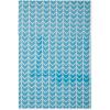 imageDII Fridge Liner Collection NonAdhesive Cut to Fit 12x24 Teal Abstract Leaf 6 PieceBright Blue Herringbone