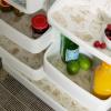 imageDII Fridge Liner Collection NonAdhesive Cut to Fit 12x24 Teal Abstract Leaf 6 PieceCream Market