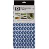 imageDII Fridge Liner Collection NonAdhesive Cut to Fit 12x24 Teal Abstract Leaf 6 PieceFrench Blue Herringbone