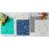 imageDII Fridge Liner Collection NonAdhesive Cut to Fit 12x24 Teal Abstract Leaf 6 PieceGray Market