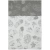 imageDII Fridge Liner Collection NonAdhesive Cut to Fit 12x24 Teal Abstract Leaf 6 PieceGray Market
