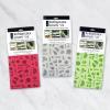 imageDII Fridge Liner Collection NonAdhesive Cut to Fit 12x24 Teal Abstract Leaf 6 PieceGray Veggies